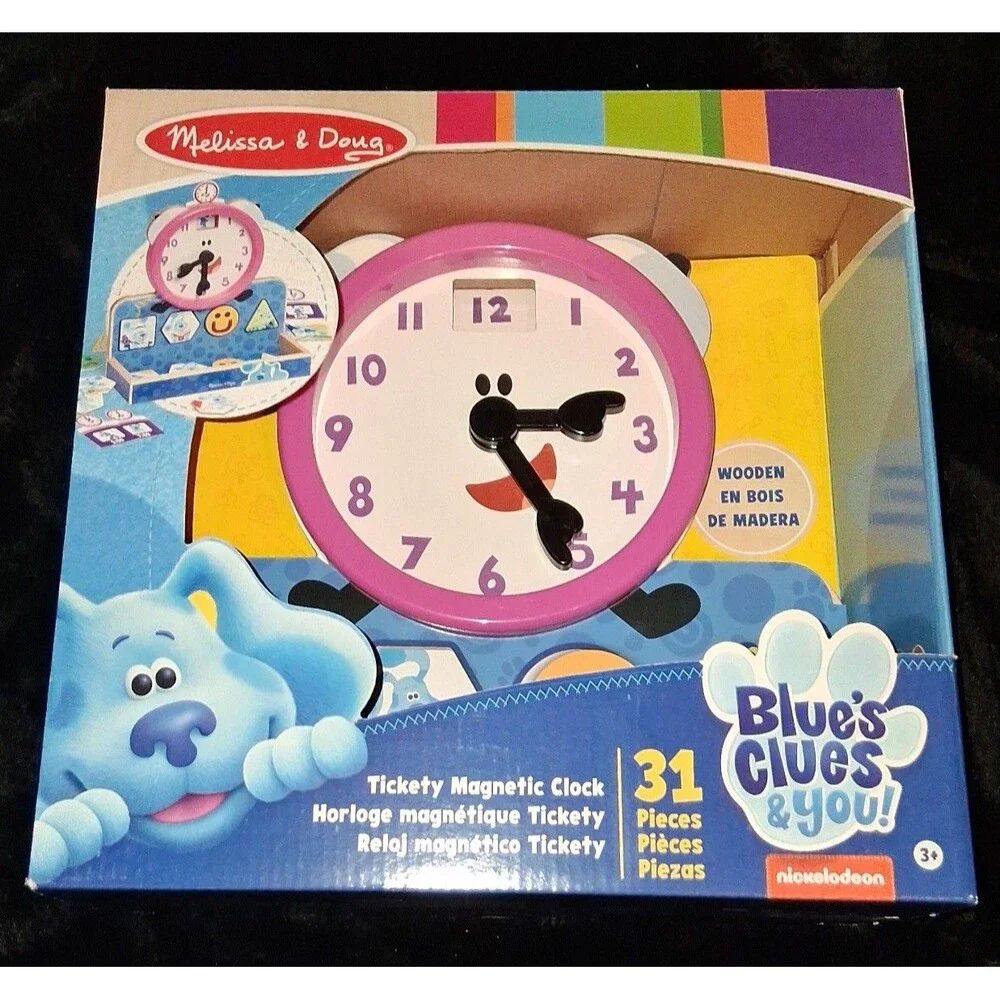 Melissa & Doug Magnetic Tickety Clock NEW